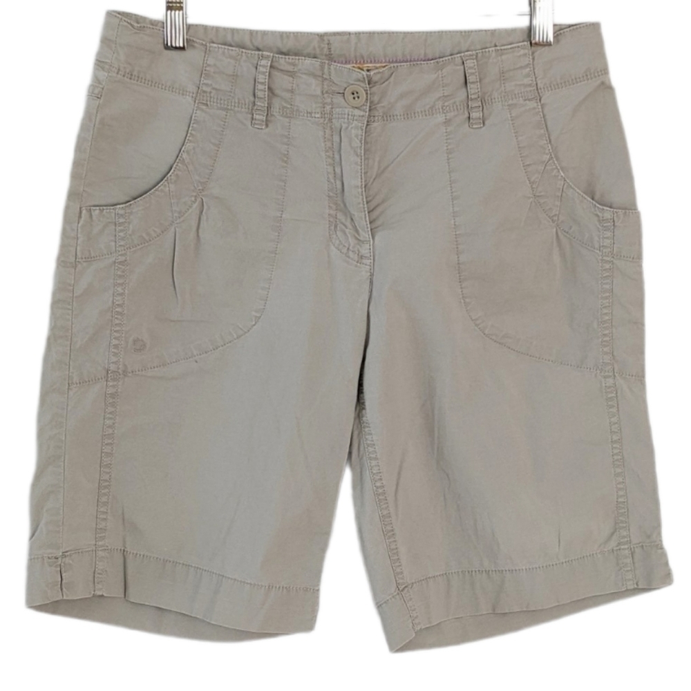 Mec hiking trail outdoor cotton blend shorts beige stone color size 10 T7